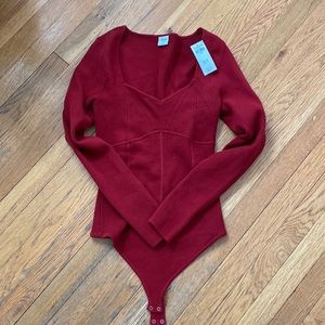 Abercrombie & Fitch corset style sweater body suit